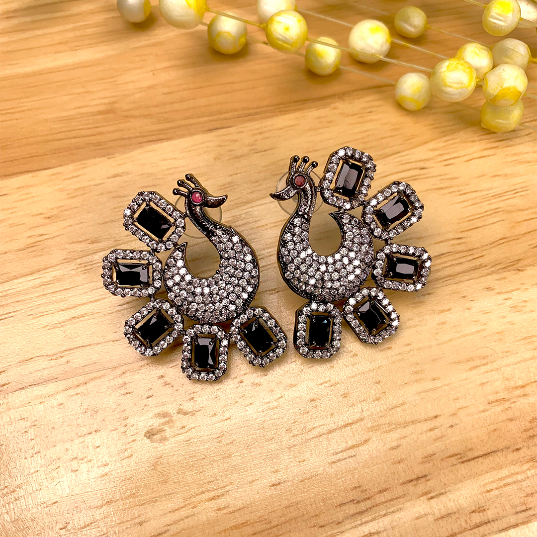 Navira Peacock Studs