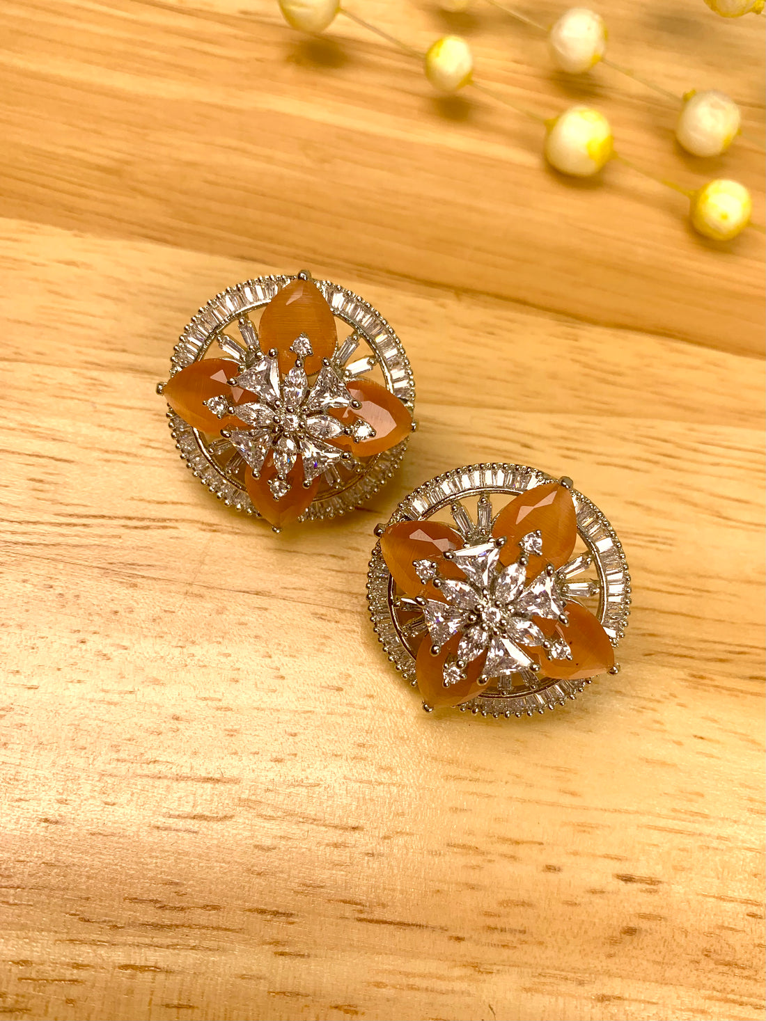 Amara Floral Studs