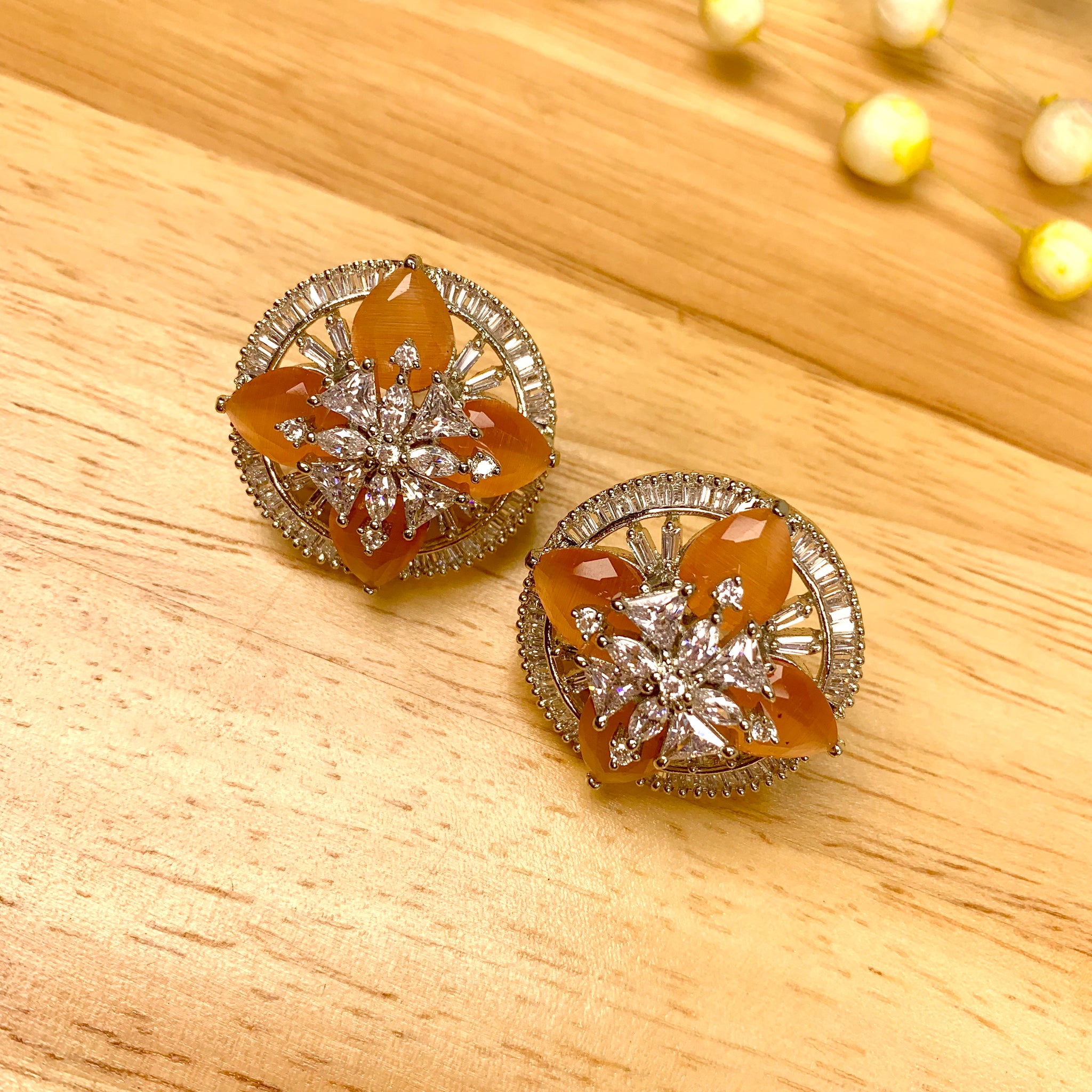 Amara Floral Studs