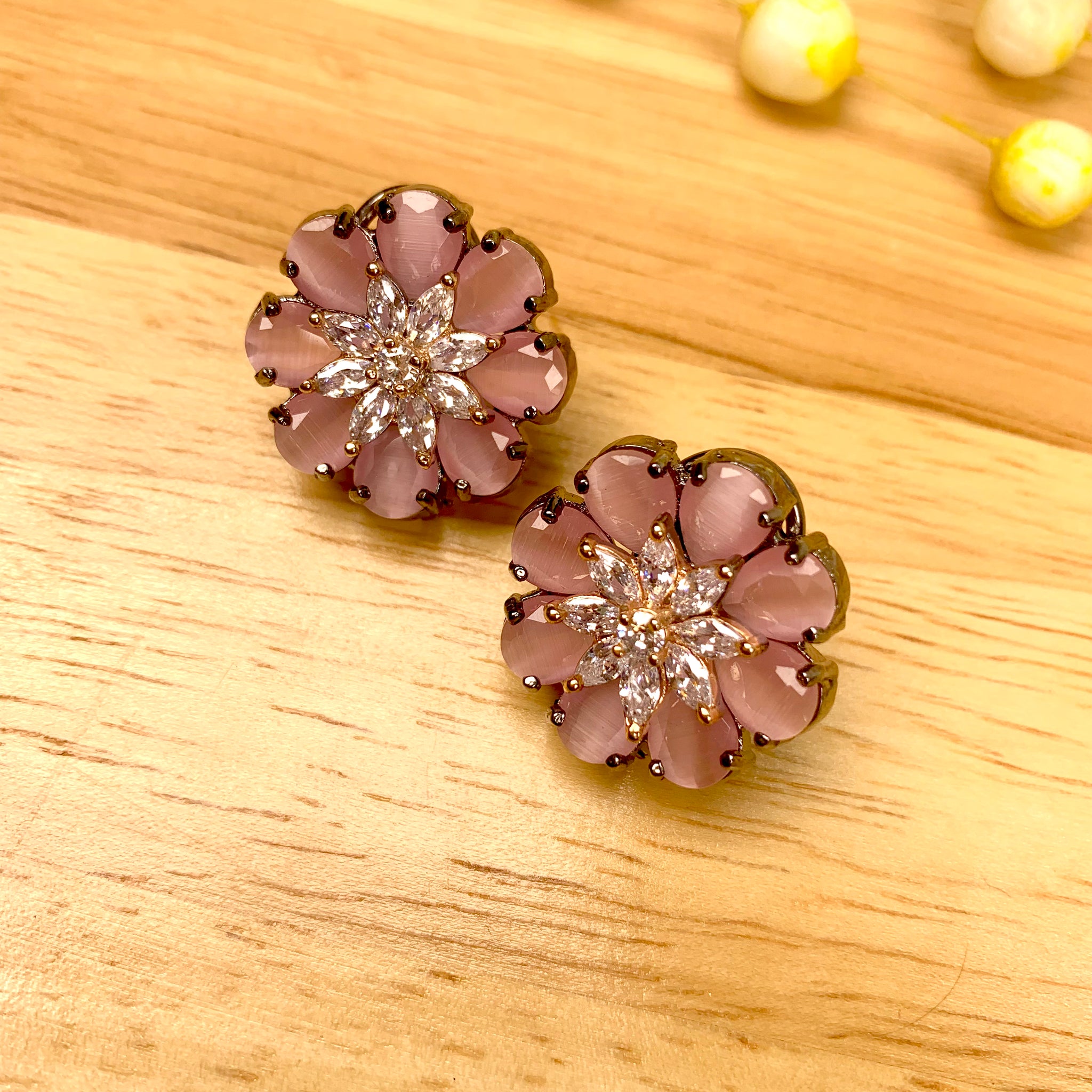 Roselle Floral Studs